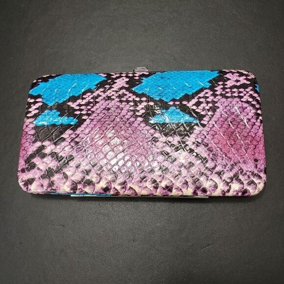 Purple and blue wallet - Picture 1 of 10